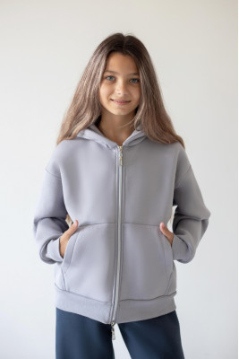 Зіп-худі oversize з капюшоном для дівчат-підлітків